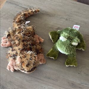 Ganz Plush Lizard and Frog EUC